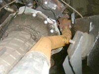 Homemade exhaust system for the V8 diesel